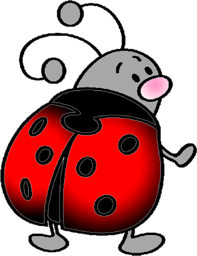 Ss Da Wordart6 - Clip Art Ladybugs (405x526)