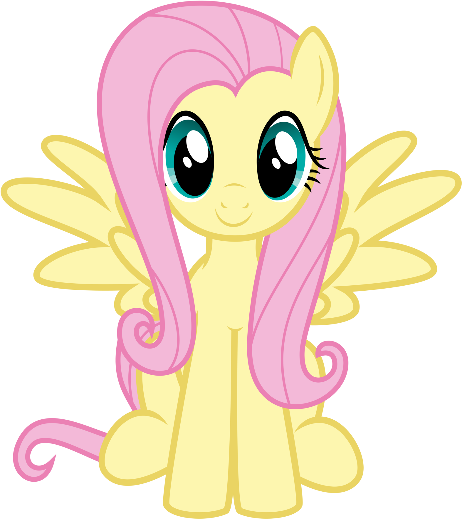 Fluttershy - My Little Pony Fluttershy (1600x1812)
