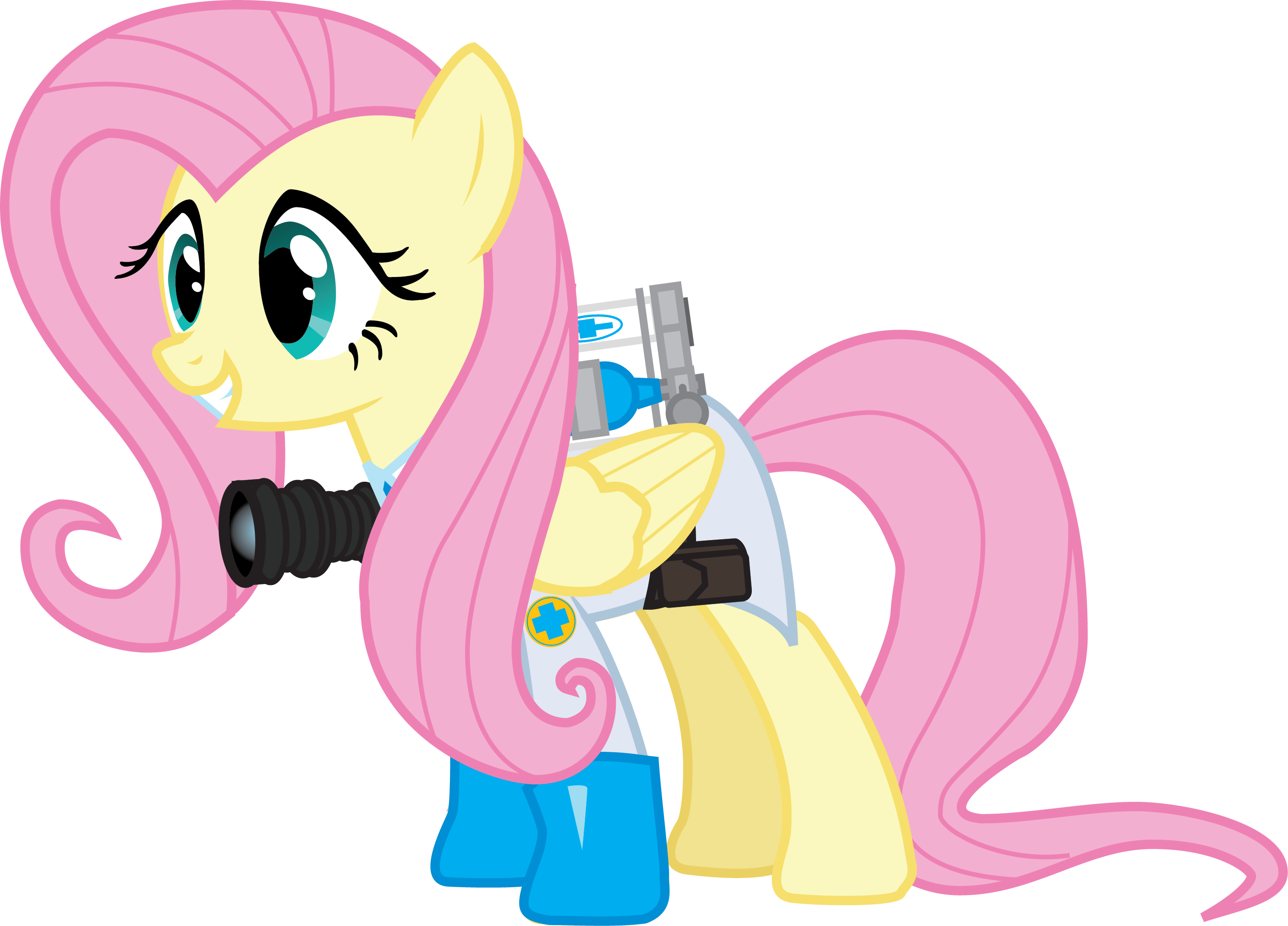 Fluttershy Medic - De My Little Pony Fluttershy (2957x2126)