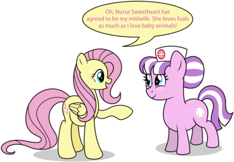 Image - Fluttershy Pregnant With Discord (500x364)