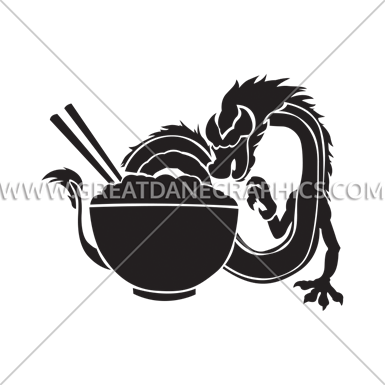 Dragon And Noodles - Scalable Vector Graphics (385x385)
