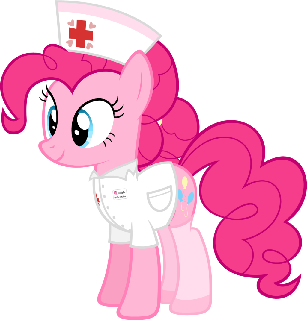 Trendy Nurse Pinkie Pie By Zacatron Nurse Pinkie Pie - Mlp Pinkie Pie Nurse (1024x1069)