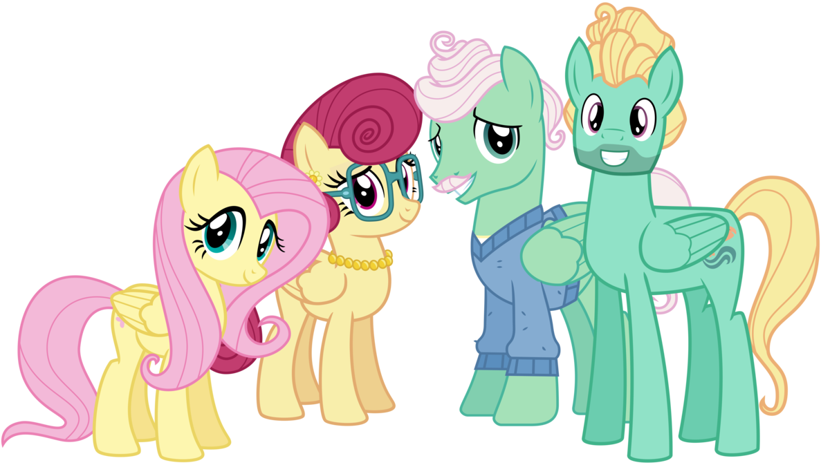 The Shy Family By Cheezedoodle96 On Deviantart Rh Cheezedoodle96 - My Little Pony Fluttershy Family (1187x673)