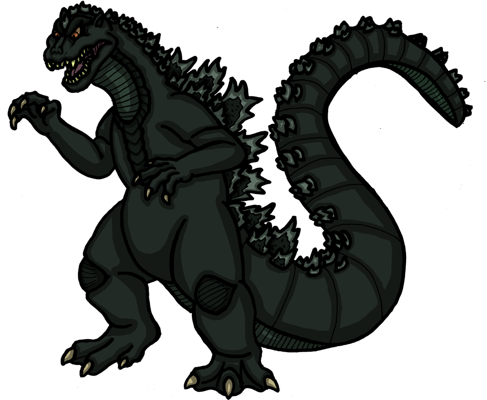 Godzilla Clipart 90's - Godzilla Clip Art (1000x807)