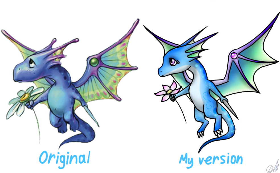 Blue Dragon Clipart Little - Little Blue Dragons (1024x640)