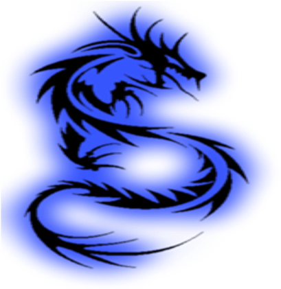 Blue Dragon Clipart Transparent - Transparent Dragon Logo Blue (420x420)