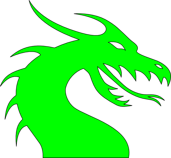 Dragon Head Silhouette (600x556)