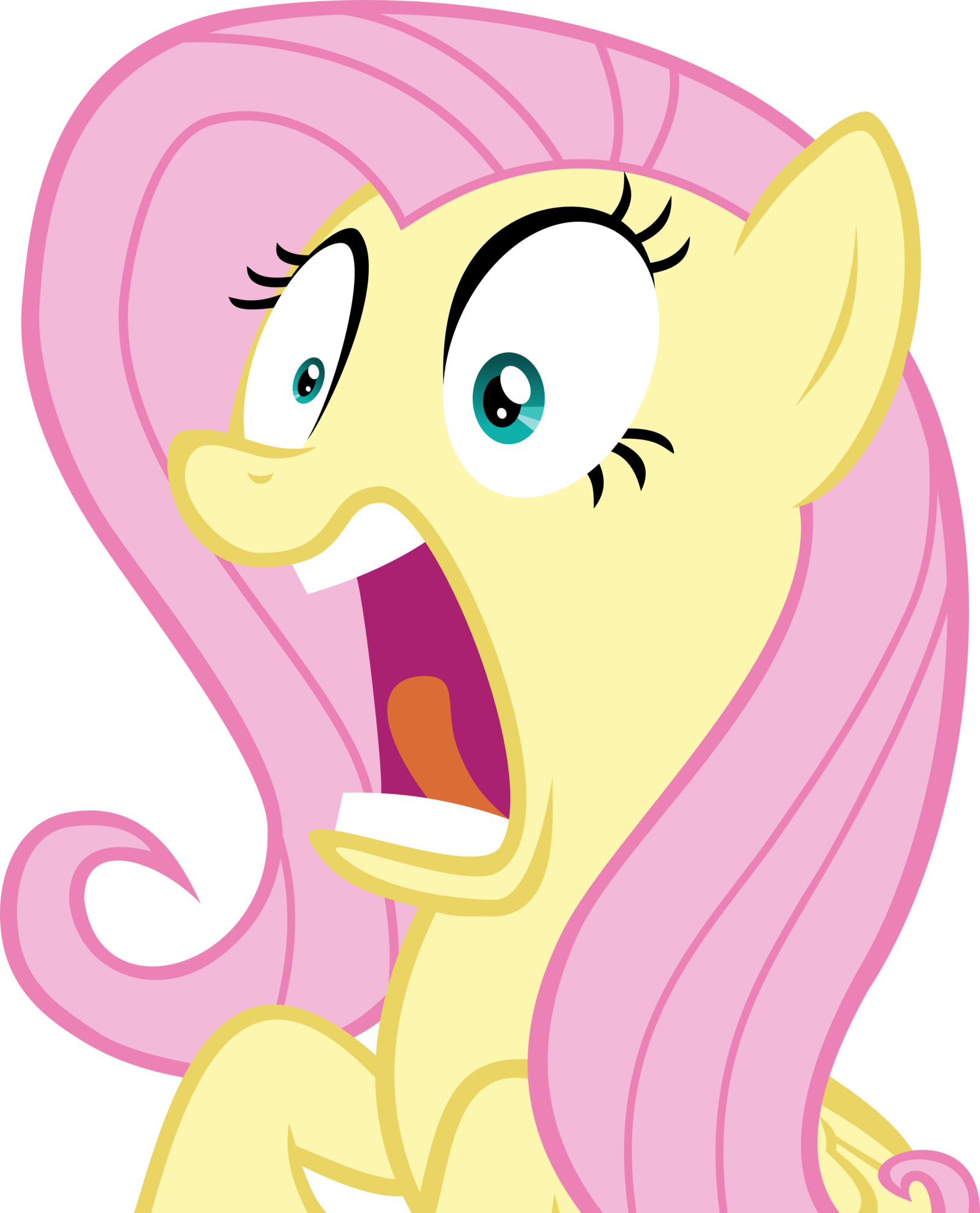 Fluttershy - My Little Pony Fluttershy Shock (1600x1980)