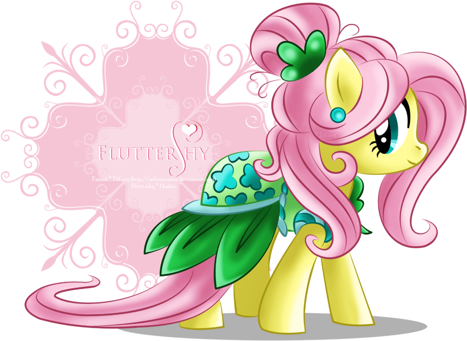 Fluttershy Pretty Dress By Selinmarsou - Prettiest My Little Pony (1024x686)