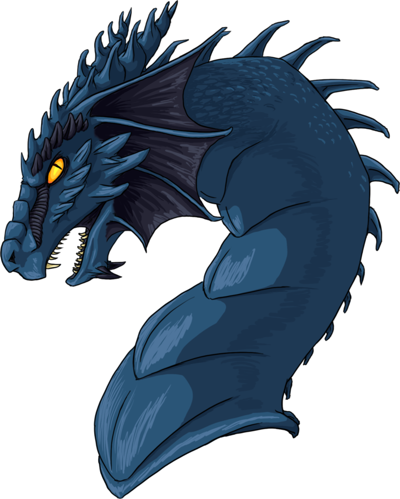 Blue Dragon By Polarliger On Deviantart - Blue Dragon Png (800x998)