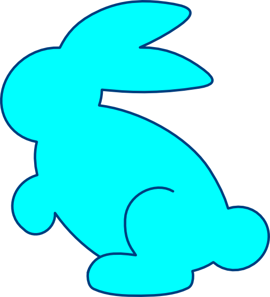 Sea Green Bunny Svg Clip Arts 546 X 599 Px - Green Bunny Cliparts (546x599)