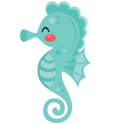 Seahorse Svg Scrapbook Cut File Cute Clipart Files - Sea Horse Clipart Cute (728x728)