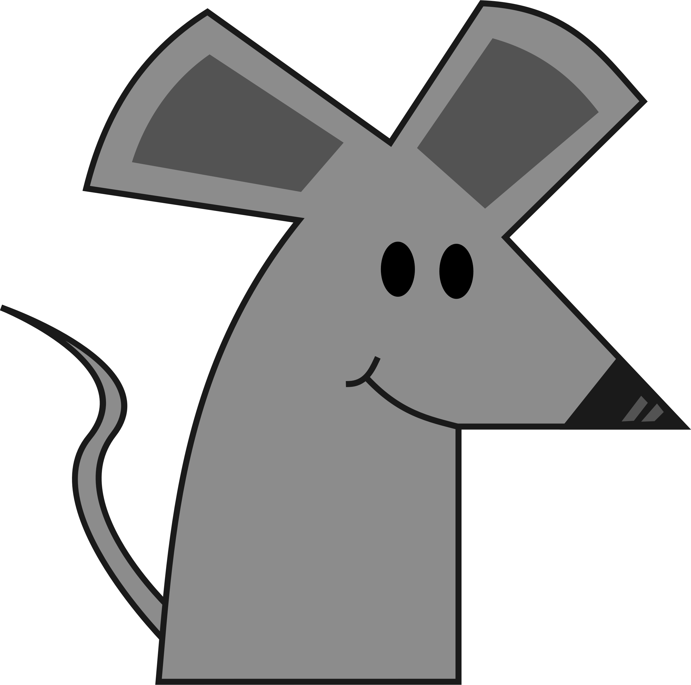 Qubodup Cute Mouse Bclipart - Cartoon Mouse Transparent (2400x2380)