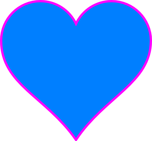 ❣hearts❣ ‿✿⁀♡♥♡❤ - Blue Heart Vector Png (600x556)