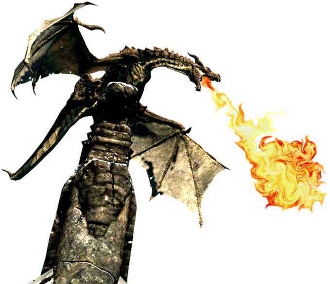 More Like Dragon Breathing Fire Icon By Slamiticon - Skyrim Pc (or) At Elder Scrolls 5 Pc-software (1024x585)