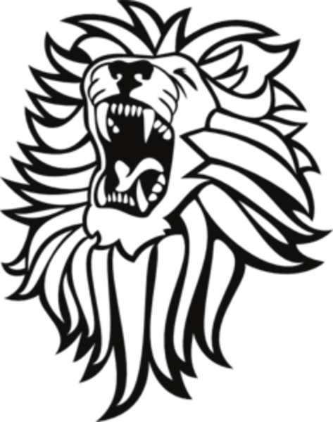 Lion Art Black And White (473x600)