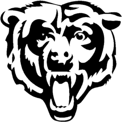 Royalty Free Roaring Bear Clip Art - Chicago Bear Clip Art (400x399)
