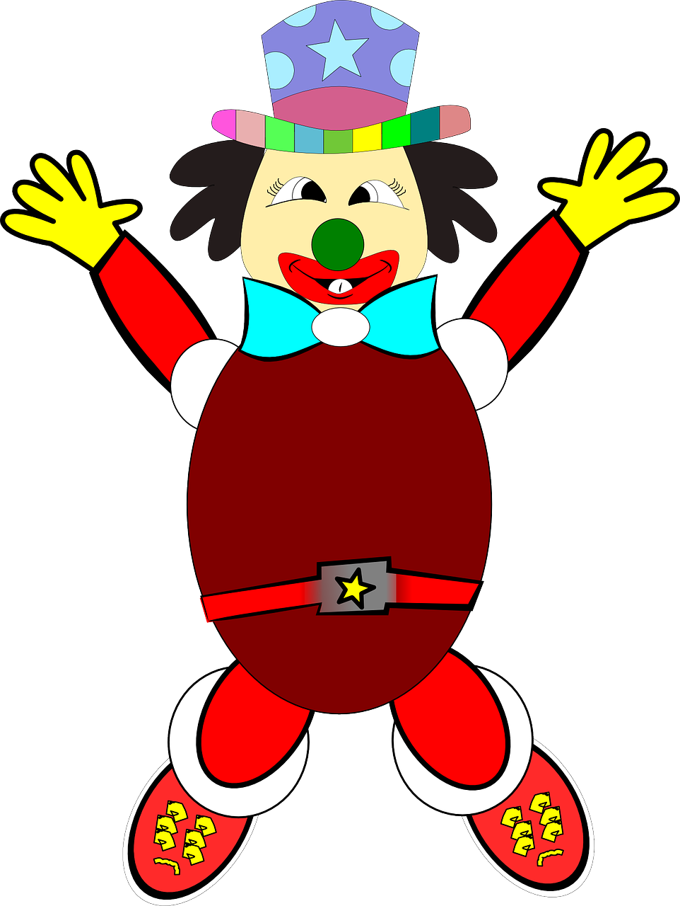 Clown - Cartoon Clown Transparent Background (962x1280)