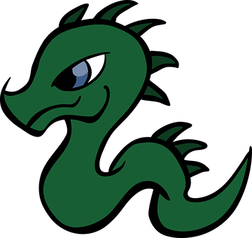 Dragon Cartoon Reptile Snake Baby Dragon D - Baby Dragon Clipart (360x340)