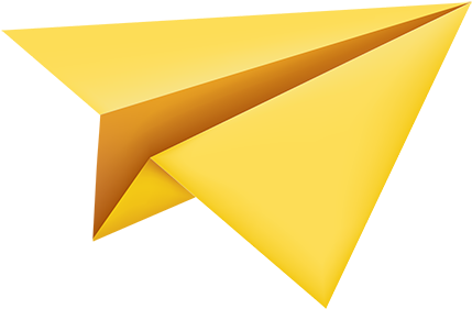 Yellow Paper Plane - Paper Plane Png (512x512)