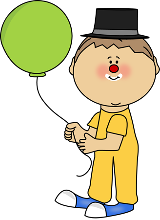 Circus Clipart Circus Person - Kid Clown Clipart (328x450)
