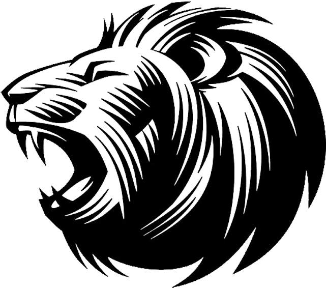 Lion S Roar Silhouette Clip Art Lionhead Side Lines - Lion Logo Png (710x600)