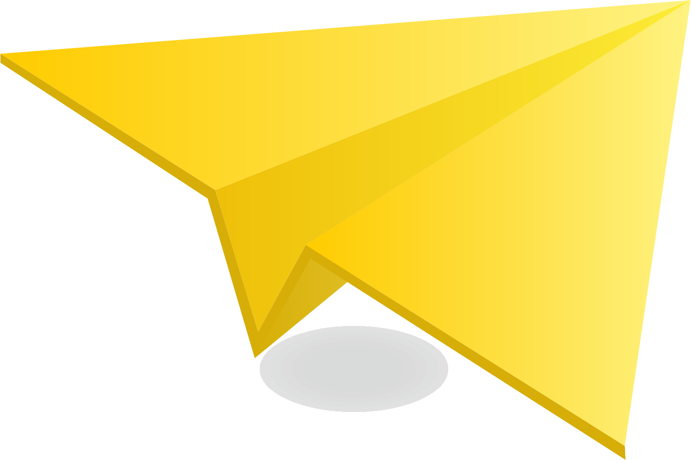 This High Quality Free Png Image Without Any Background - Paper Plane (1383x920)