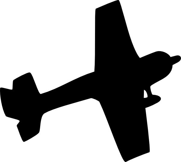 Clipart Cessna Airplane Clip Art At Clker Com Vector - Black And White Cessna Clipart (600x538)