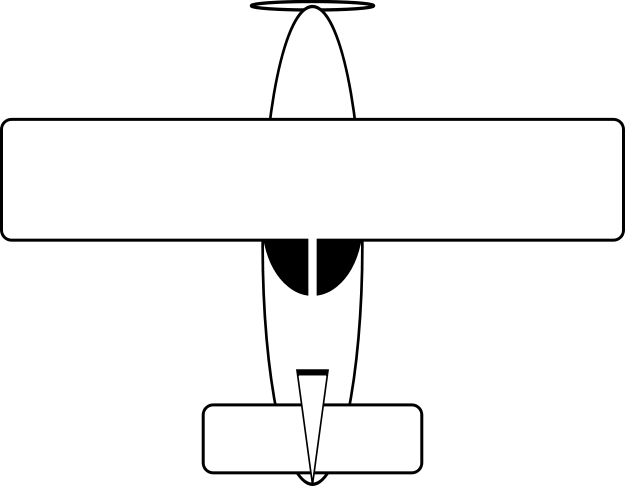 File - Airplane Drawing - Svg - Wikimedia Commons - Simple To Draw Plane (625x486)