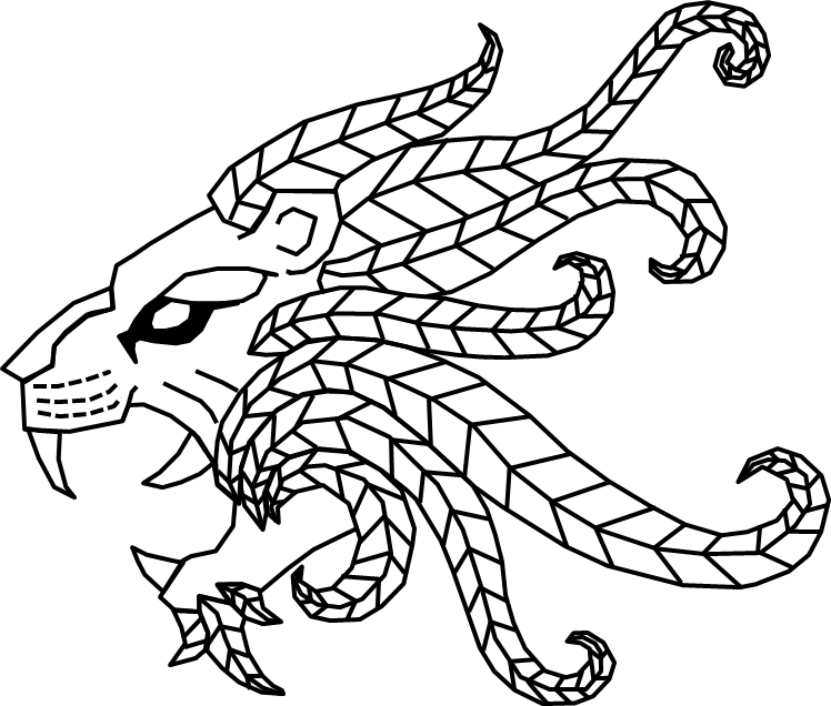 Art Nouveau Ish Lion By Da Merce On Deviantart - Line Art (748x636)