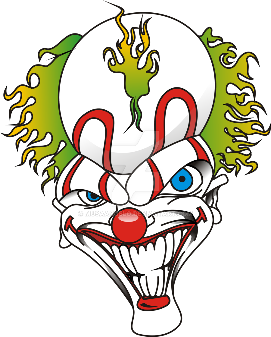 Clown Joker By Musaangelo - Portal (900x1118)
