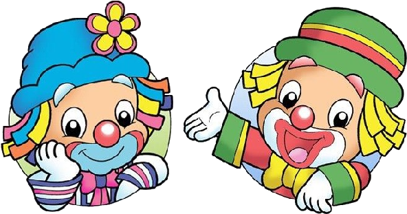 Funny Baby Clown Images Are Free To Copy For Your Personal - Patati Patatá (600x600)