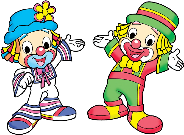 Funny Baby Clown Images Are Free To Copy For Your Personal - Patati E Patata Desenho Png (600x600)
