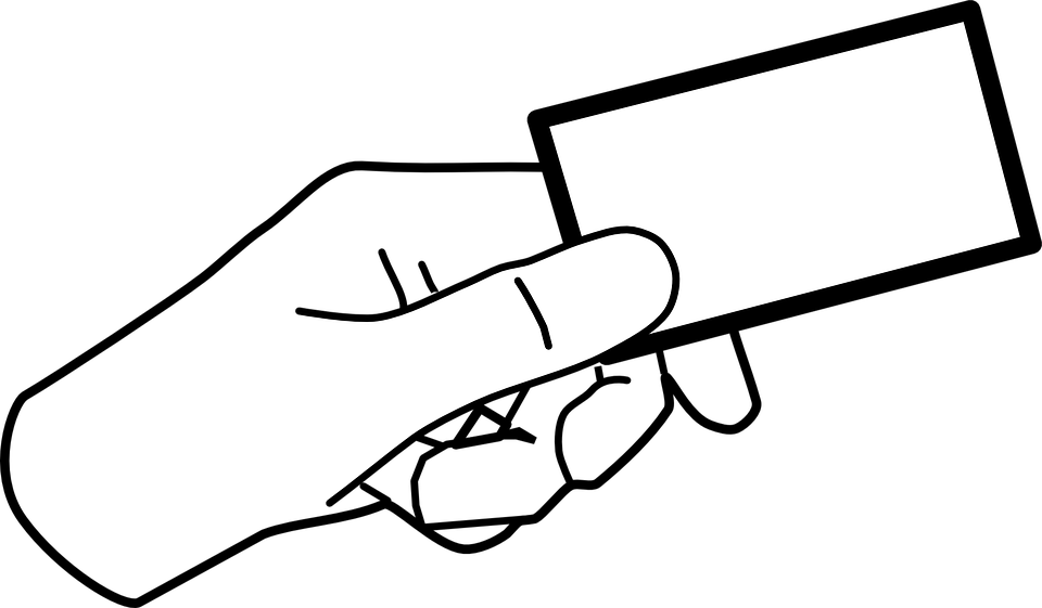 Cards Clipart Hand Holding - Hand Holding Card Clipart (960x561)