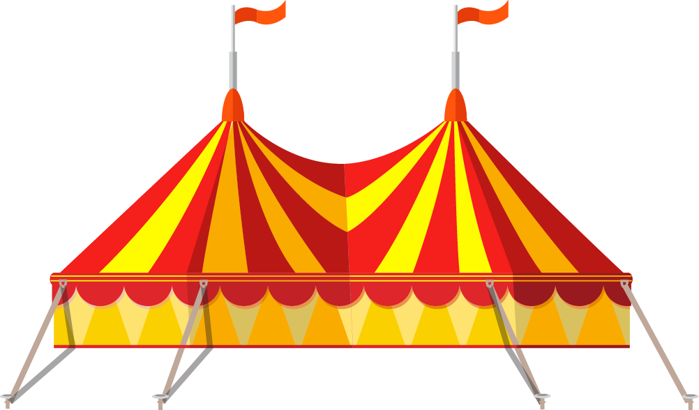 Circus Flat Design Illustration - Circus (1002x588)