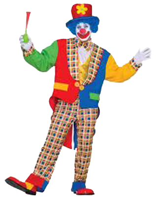 Clown Png Hd - Adult Clown Costume - Men's Clown Halloween Costumes (400x400)