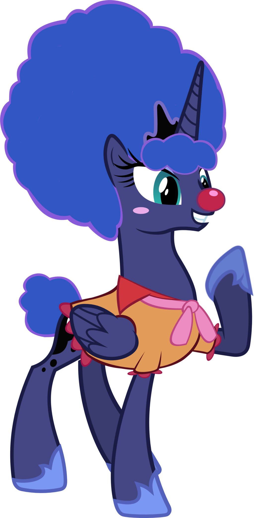 Clown Luna By Megarainbowdash2000 Clown Luna By Megarainbowdash2000 - Princess Celestia And Luna The Clown (1024x2091)
