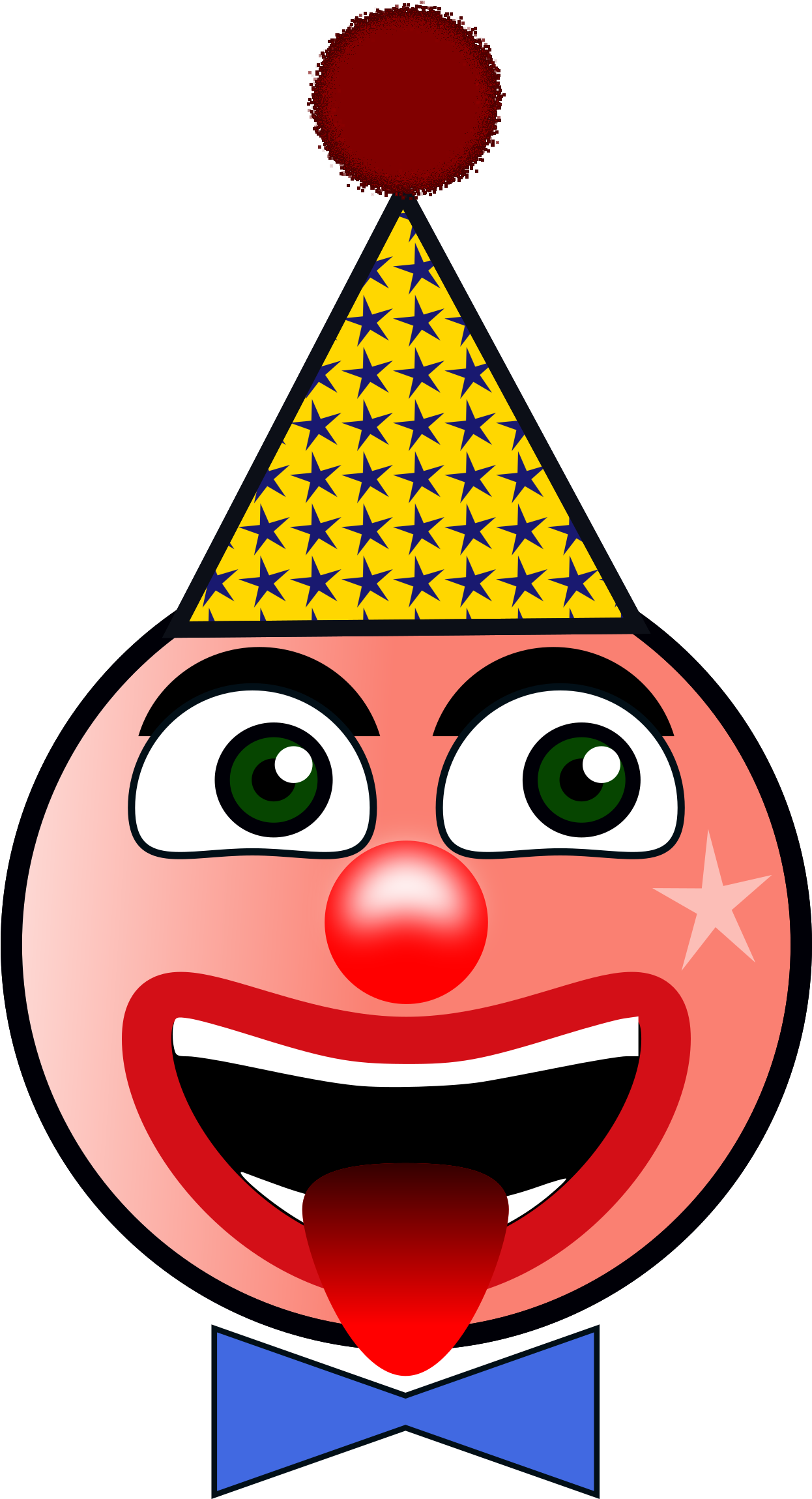 Head-clown - Humor Cliparty (1245x2400)