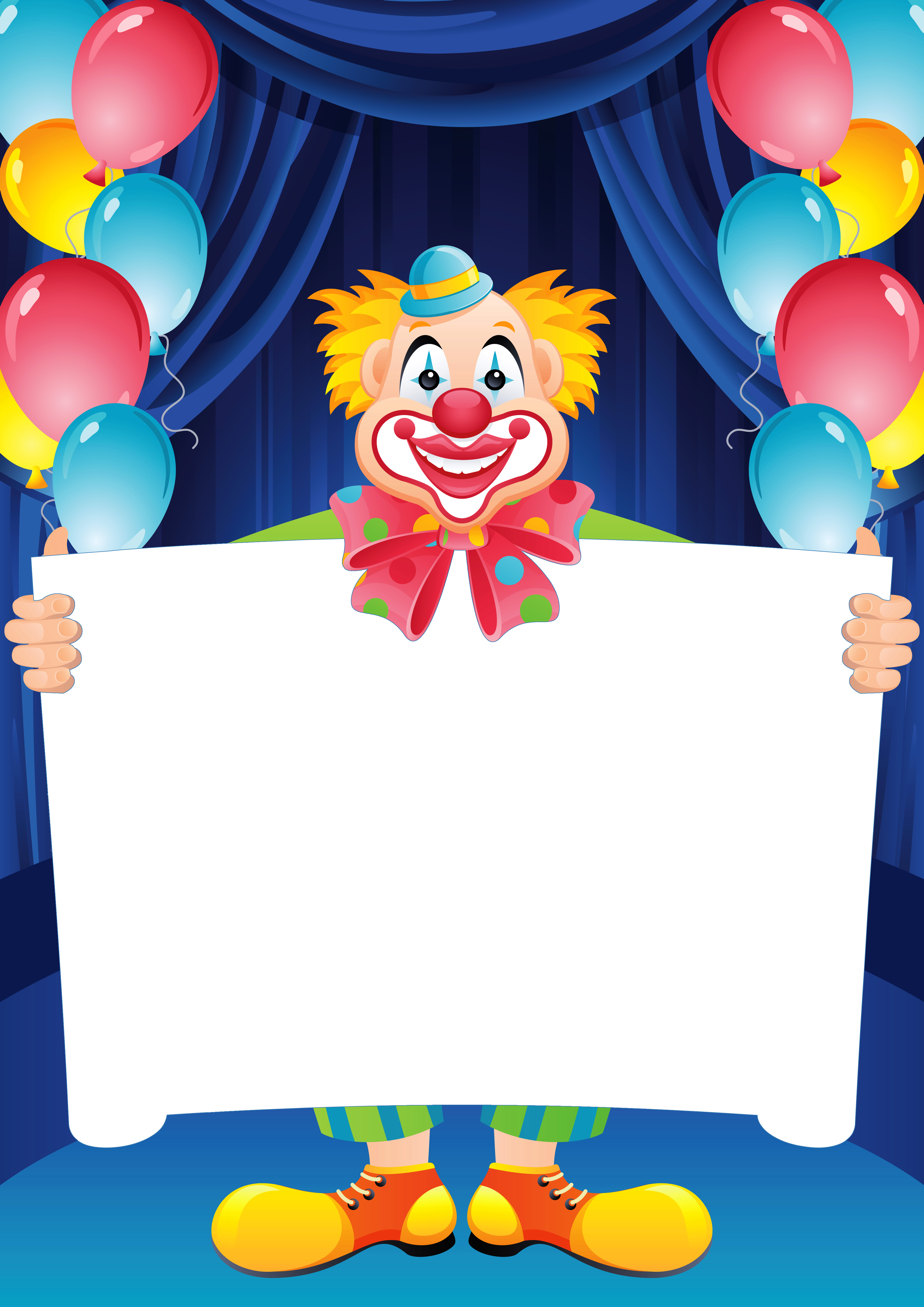 Clown Clipart Background - Clown Clipart Background (3535x5000)