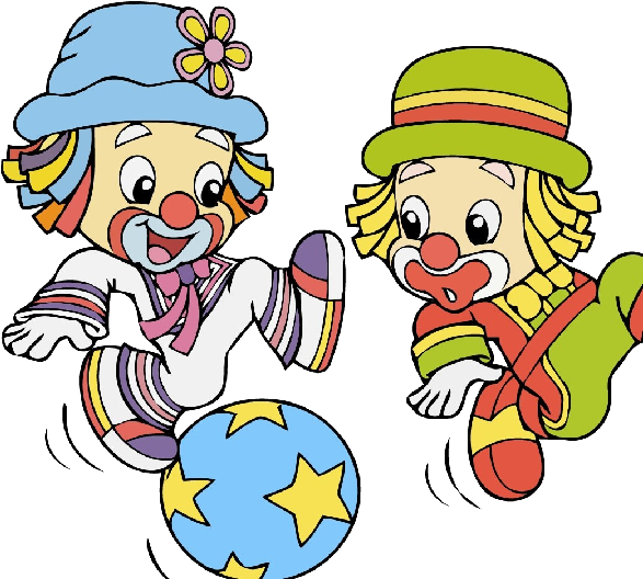Funny Baby Clown Images Are Free To Copy For Your Personal - Patati Patata Gif Animado (600x600)