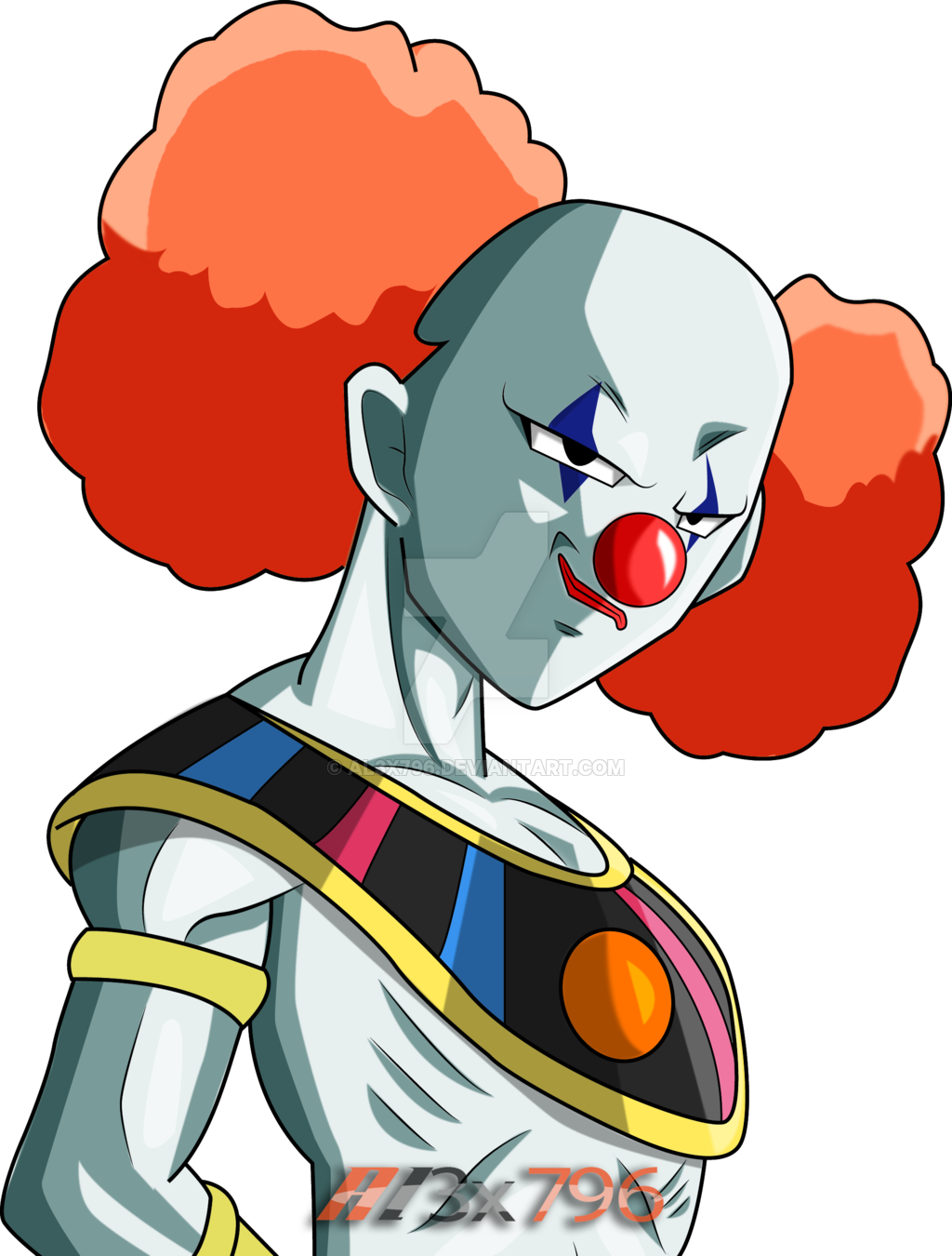 Clown God Of Destruction Dragon Ball Super By Al3x796 - Clown God Of Destruction Dragon Ball Super (1024x1350)