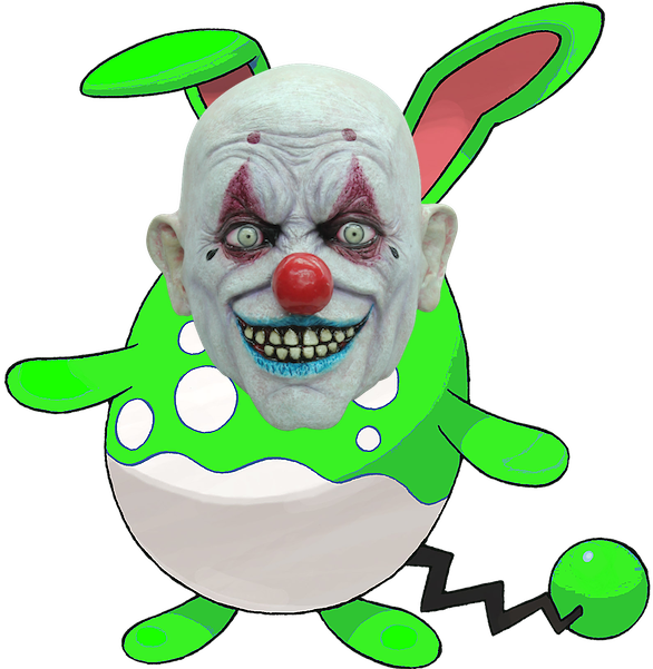 The Green Azumarill Is A Clown By Thegreenazumarill - Crappy The Clown Halloween Mask (600x600)
