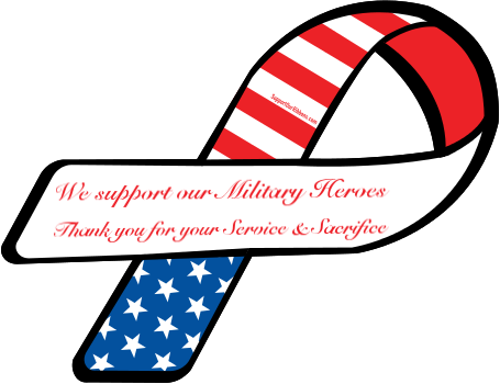 Thank You For Your Support Clipart - Thank You For Your Support Military (455x350)