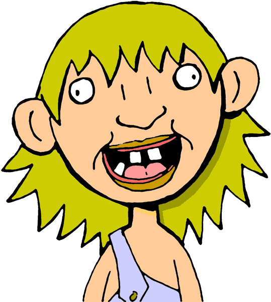 Crazy Person Clipart - Crazy People Cartoon Png - (550x608) Png Clipart  Download