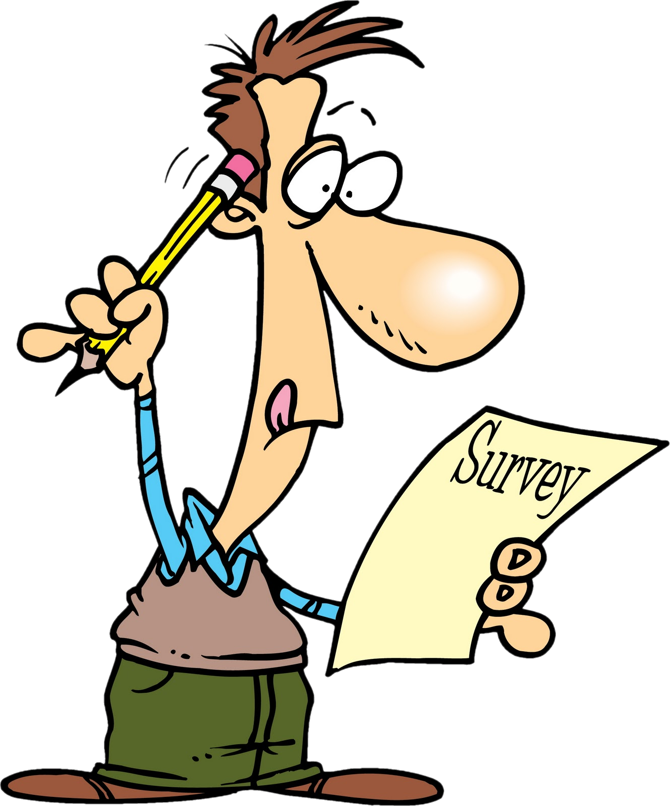Survey - Person Taking A Survey (1325x1594)