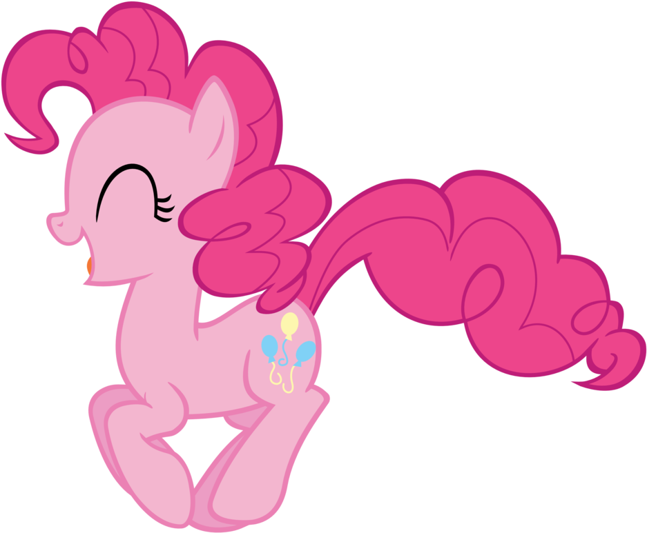 Pinkie Pie Hopping By Lonely-hunter - My Little Pony Pinkie Pie Jumping (1024x859)