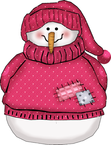 Christmas Clipart - Snowman (389x507)