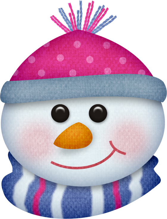 Snowman Clipartwinter Clipartsnowman Facessnowmenchristmas - Snowman Head Clipart (561x733)