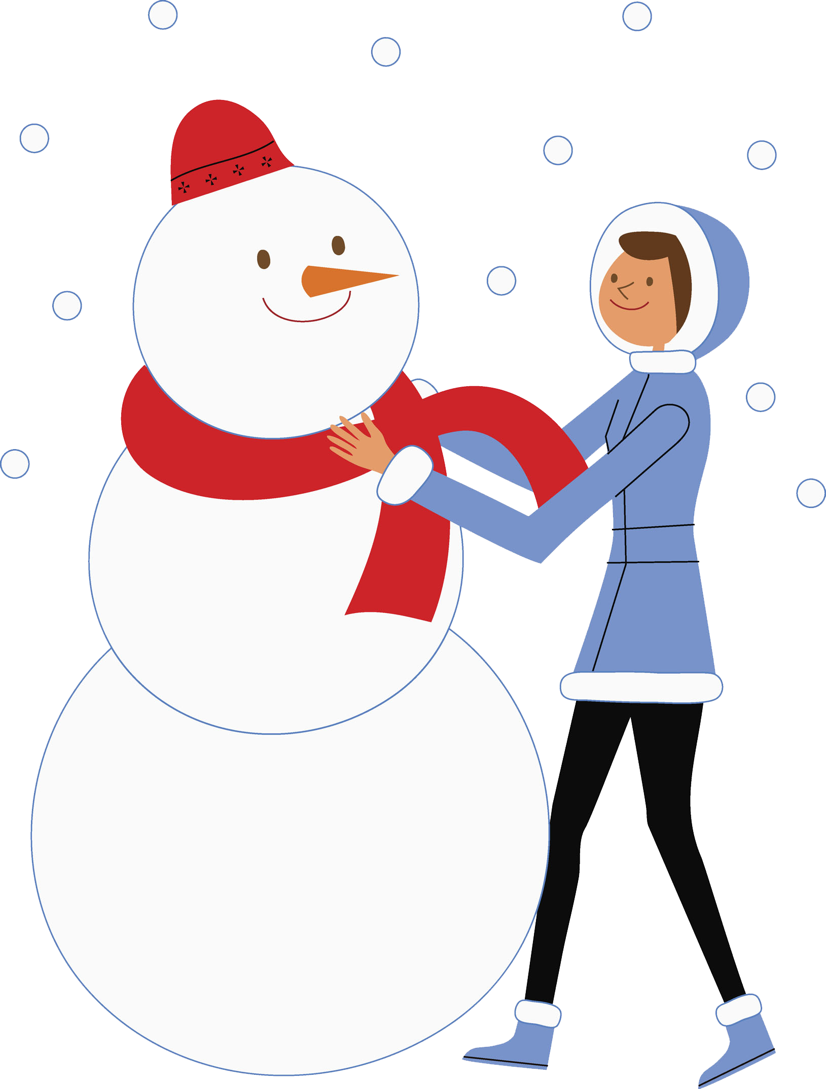 Snowman Scarf Cold Clip Art - Snowman Scarf Cold Clip Art (1629x2146)