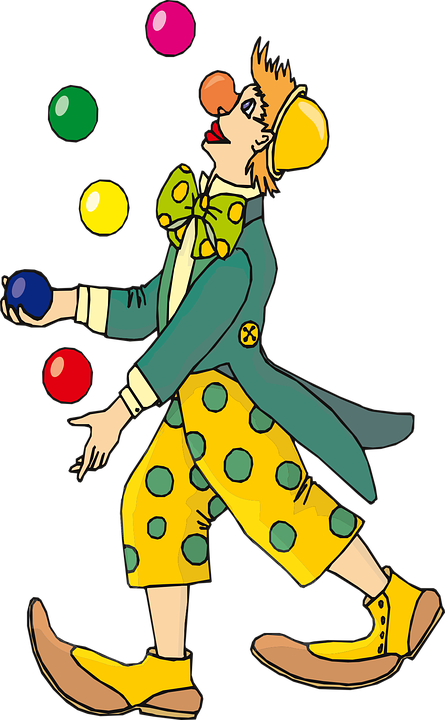 Circus Lion Cliparts - Juggling Clipart (530x750)